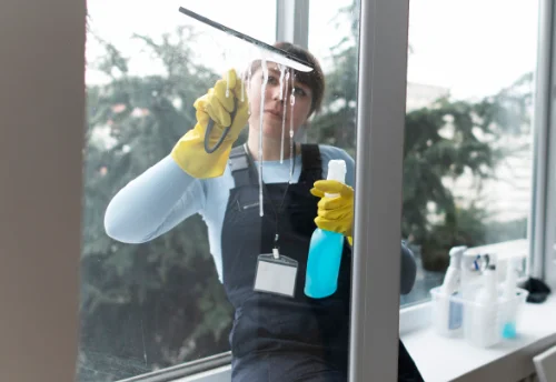 Nettoyage de vitres intérieures et extérieures au Châtellier